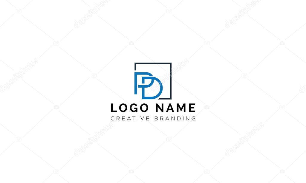 Minimalist PD Logo for Branding and Identity.