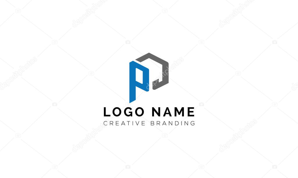 Minimalist PD Logo for Branding and Identity.