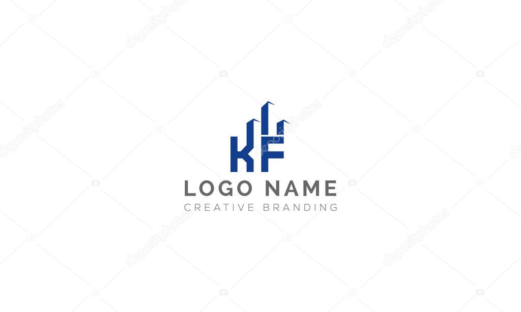 Minimalist KF Logo for Branding and Identity.