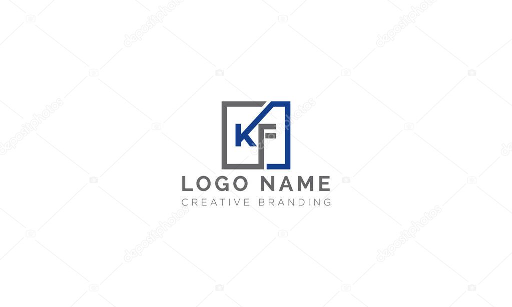 Minimalist KF Logo for Branding and Identity.