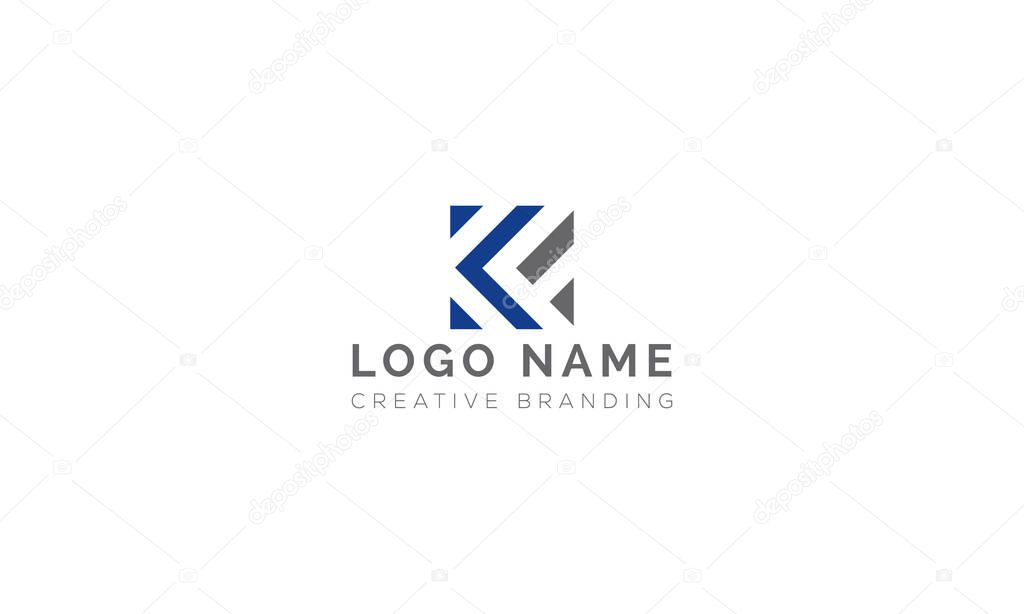 Minimalist KF Logo for Branding and Identity.