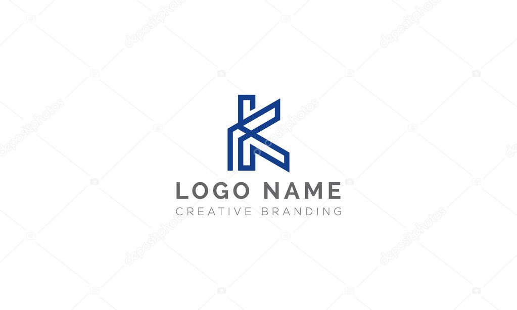 Minimalist KF Logo for Branding and Identity.