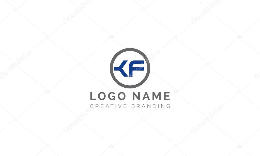 Minimalist KF Logo for Branding and Identity.