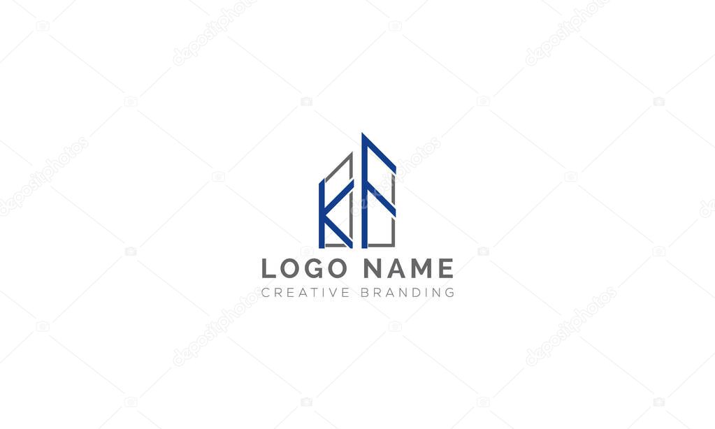 Minimalist KF Logo for Branding and Identity.