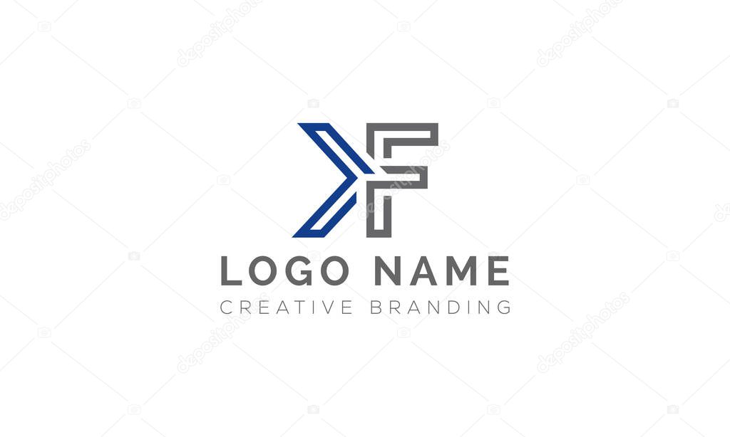 Minimalist KF Logo for Branding and Identity.