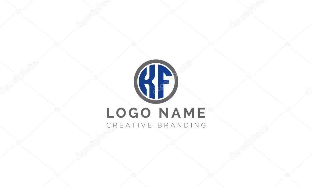 Minimalist KF Logo for Branding and Identity.