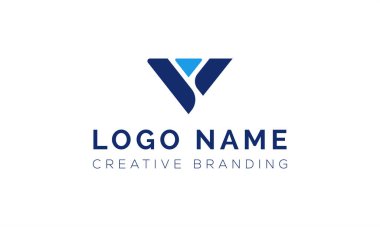 Markalaşma ve Kimlik İçin Minimalist V Logosu.