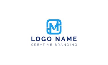 Markalaşma ve Kimlik İçin Minimalist M Logosu.