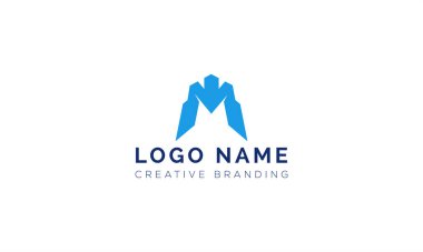 Markalaşma ve Kimlik İçin Minimalist M Logosu.