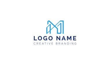 Markalaşma ve Kimlik İçin Minimalist M Logosu.