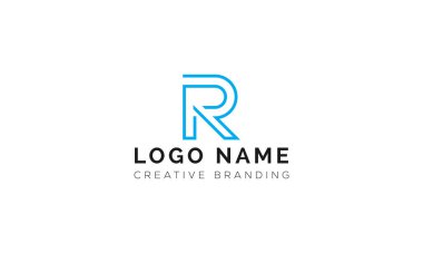 Markalaşma ve Kimlik İçin Minimalist R Logosu.