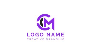 Minimalist CM Logo for Branding and Identity.