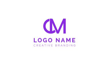 Minimalist CM Logo for Branding and Identity.