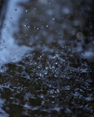 Suyun yan damlalarından oluşan koyu gölgelerin arkaplan fotoğrafı.