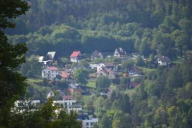 Avusturalya Alplerinde Hallstatt Köyü.