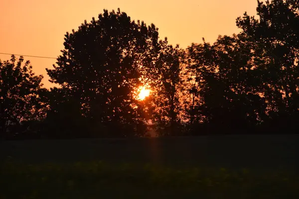 Sahada gün batımı