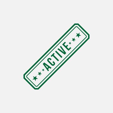 Etkin pul tasarım vektör şablonu