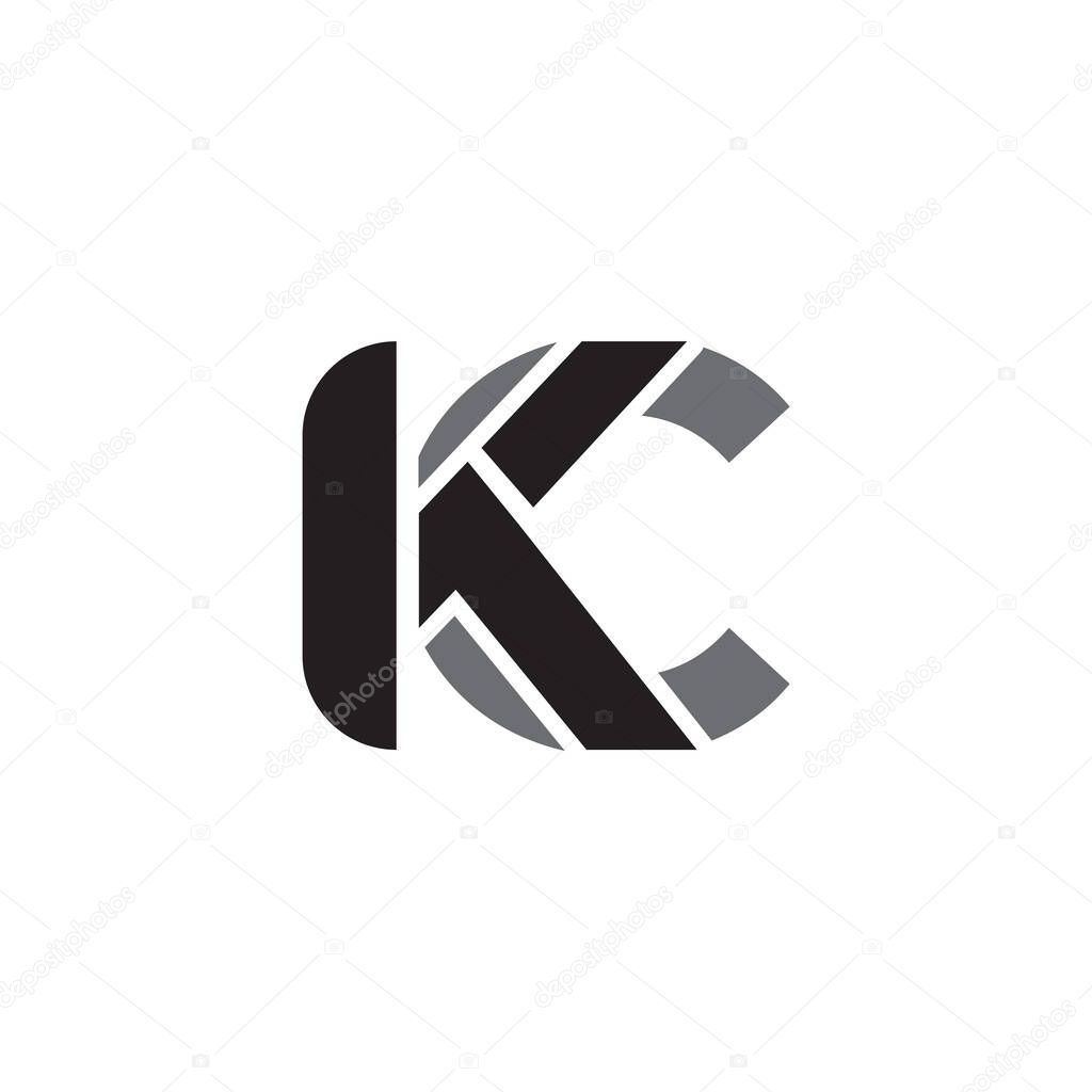 Letter KC logo design