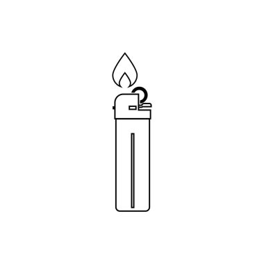 gas lighter icon vector illustration symbol design
