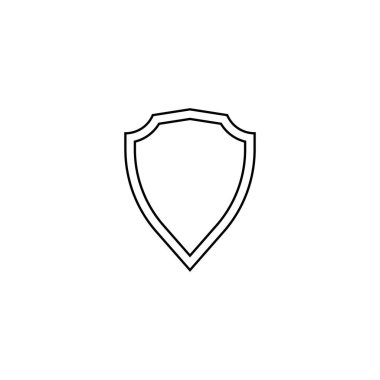 Kalkan vektör resimleme simgesi logo şablonu