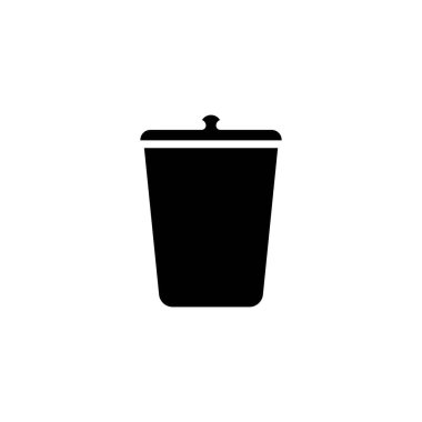 Çöp kutusu vektör resimleme şablonu tasarımı