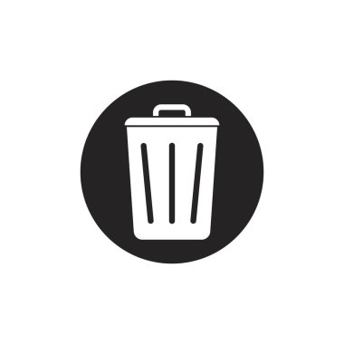 Çöp kutusu vektör resimleme şablonu tasarımı
