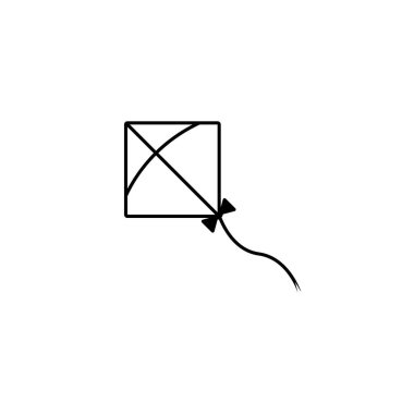 Uçurtma vektörü resmetme sembolü tasarımı 