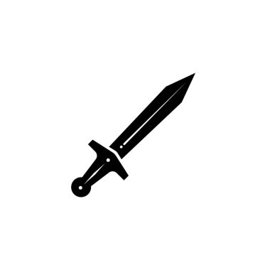 kılıç vektör resimleme logo şablonu