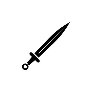 kılıç vektör resimleme logo şablonu