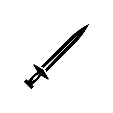 kılıç vektör resimleme logo şablonu