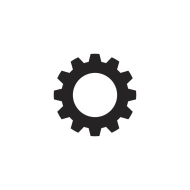 dişli logo vektör illüstrasyon şablonu tasarımı.