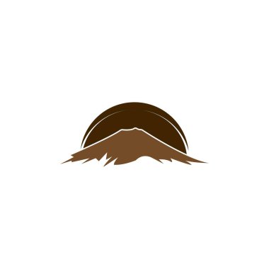 dağ ikonu vektör illüstrasyon logo tasarımı