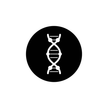 DNA simgesi vektör illüstrasyon logo tasarımı