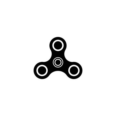 Kıpır kıpır dönen simge vektör illüstrasyon logo tasarımı