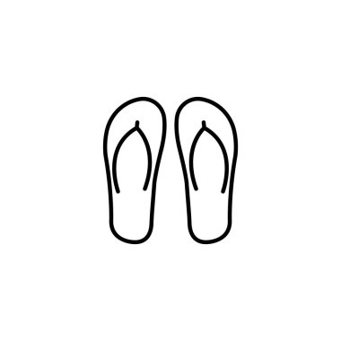 flip flops simge vektör illüstrasyon logo tasarımı