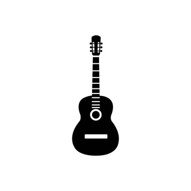 gitar simgesi vektör ilüstrasyon logo tasarımı