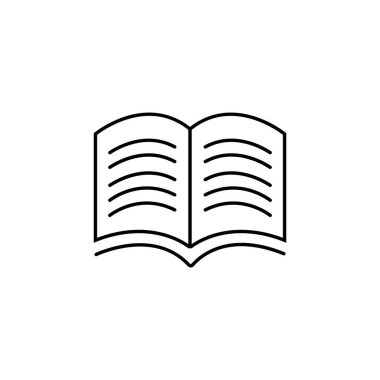 Kitap simgesi vektör illüstrasyon logo tasarımı