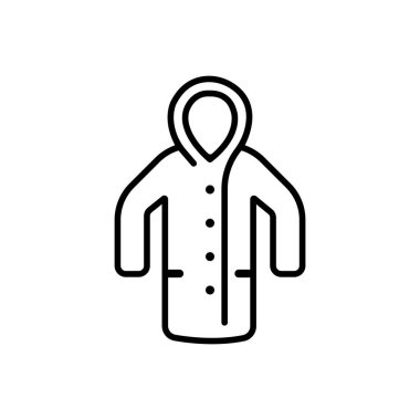 Yağmurluk simgesi vektör illüstrasyon logo tasarımı