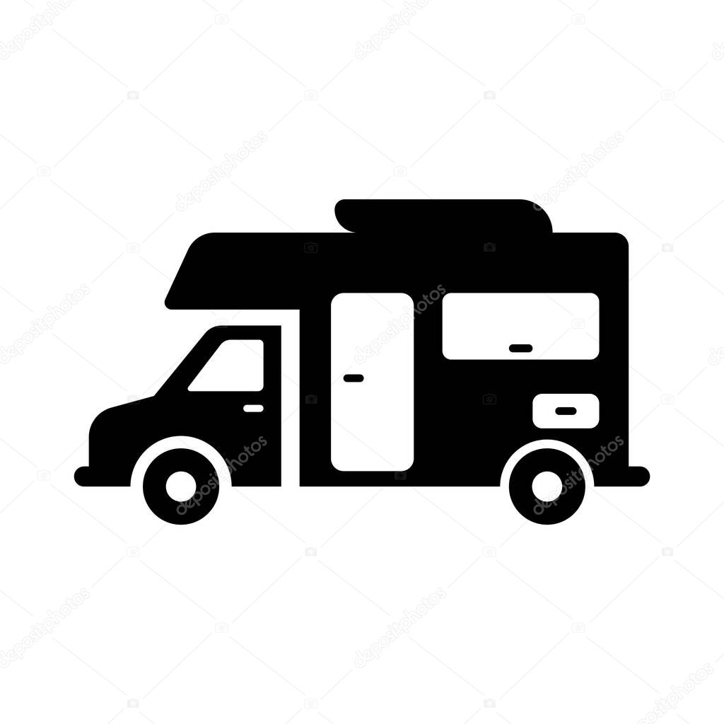 Food truck icon vector illustration logo design.
