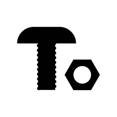 cıvata simgesi vektör illüstrasyon logo tasarımı