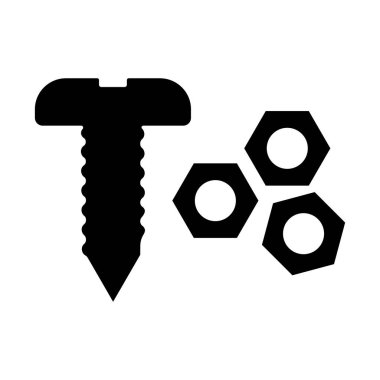 cıvata simgesi vektör illüstrasyon logo tasarımı