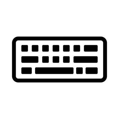 Klavye simgesi vektör illüstrasyon logo tasarımı