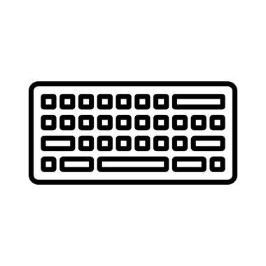 Klavye simgesi vektör illüstrasyon logo tasarımı