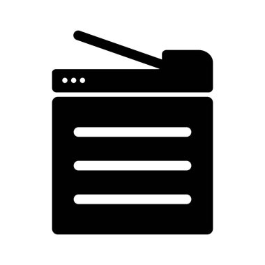 copier icon vector illustration logo design