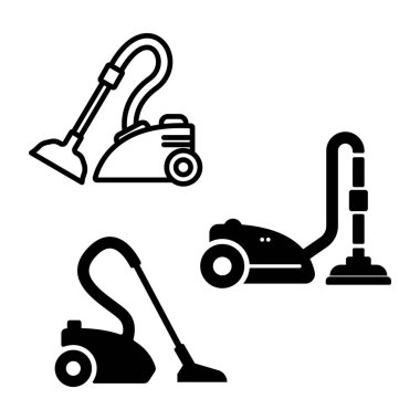 vacuum cleaner icon vector illustration logo design