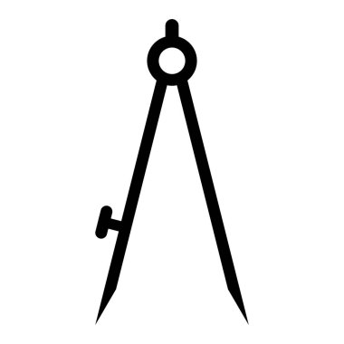 Doğru Araç Mimarisi Pusula Simge Vektör Logo Şablonu Çizim Tasarımı