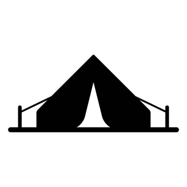 camping tent icon vector illustration logo design