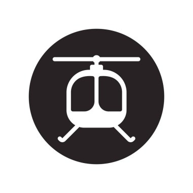helicopter icon vector illustration logo design