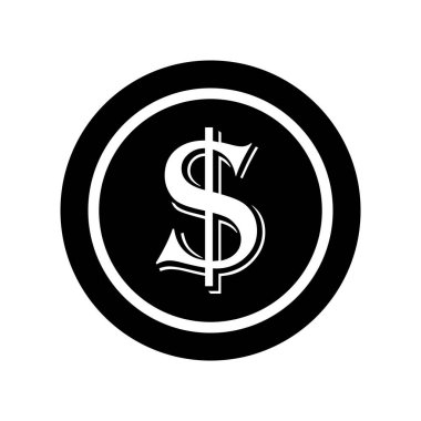coin icon vector illustration logo design