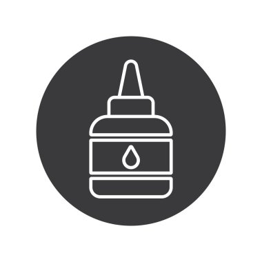 Yapıştırıcı simgesi vektör illüstrasyon logo tasarımı